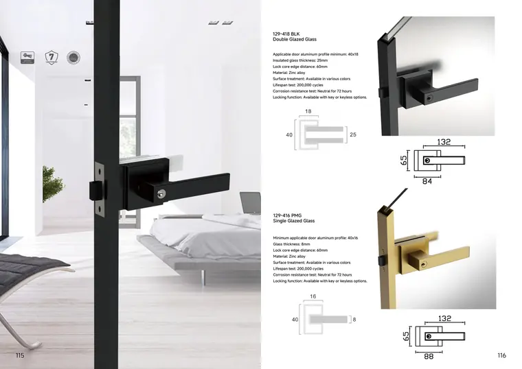 Glass Door Locks — page 1