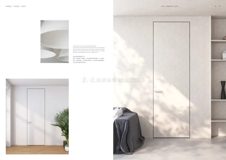Minimalist Aluminium-Wood Doors